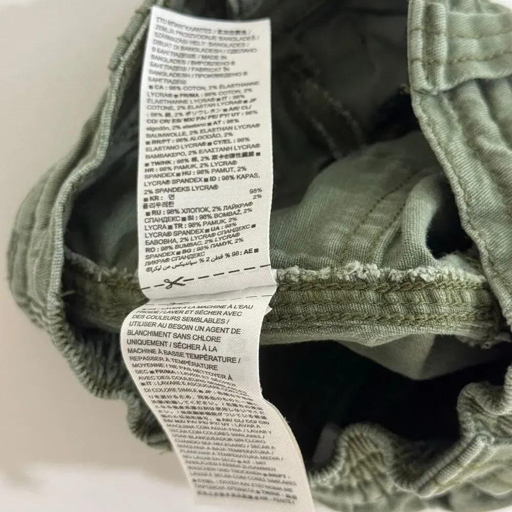 Baby Gap Army Green Shorts Frayed Hem Size 3-6 Months